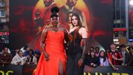 Hailee Steinfeld and Wunmi Mosaku at the premiere (Image via X/@WarnerBrosUk)